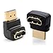 Produktbild C63 HDMI-Stecker, 90 Grad und 270 Grad vergoldet, Set Fast 1.4 Version High Speed mit Ethernet Kompatibel mit allen Marken, einschließlich Sony, Panasonic, Samsung, JVC, LG, Sharp, Plasma, LED, LCD, TV, HD, 4K TV, Xbox 360