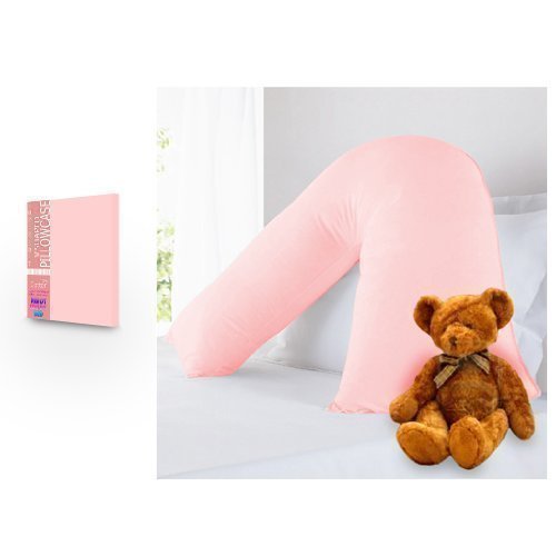 Childrens Pure 100% Cotton V Shaped Light Pink Pillowcase