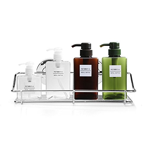 Locisne Edelstahl-Vakuum-Saug-Caddy-Regal Rostfrei mit zwei drehen u. Verriegeln Sie Viereck-super starken Wand-Halter für Küche-Badezimmer-Speicher-Korb - 4