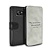 Produktbild STUFF4 PU-Leder Hülle/Case/Tasche/Cover für Samsung Galaxy S7/G930 / Stephen Hawking Muster / Berühmte Zitate Kollektion