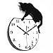 Produktbild hevoiok Wanduhr niedliche Katzen Wanduhr Modern Design Home Decor Armbanduhr Wandtattoo Home Decor Craft Küche Büro Schlafzimmer Art Acryl Uhr