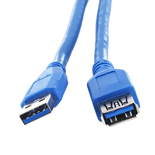 deleyCON USB 3.0 Super Speed Verlängerung Adapter Kabel 1,8m – A-Stecker zu A-Buchse – bis zu 5.000 Mbit/s - 2