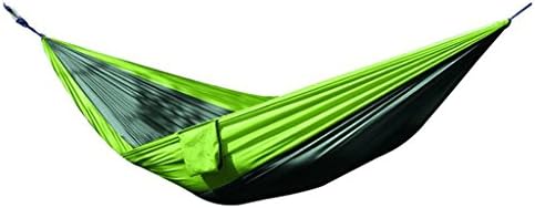 FLH hammock chair Outdoor Camping Swing Hammock   Parachute Double Leisure Hammock Portable Portable Hammock Convenient Storage ( Color : A , Size : 260*145cm )
