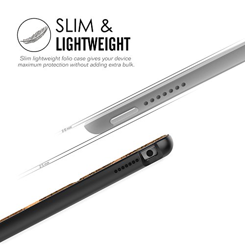 MoKo Hülle für iPad Pro 9.7 – Ultra Lightweight Slim PU Leder Tasche Schutzhülle Schale Smart Shell Case mit Auto Schlaf / Wach Funktion und Standfunktion für Apple iPad Pro 9.7 Zoll Tablet, Landkarte H - 7