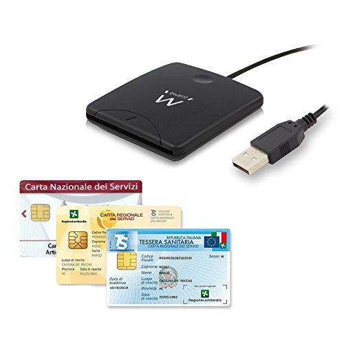 EWENT EW1052 USB Chipkartenleser SmartCard Reader, Plug&Play, USB bus-poweresd, HBCI Fähig, schwarz - 6