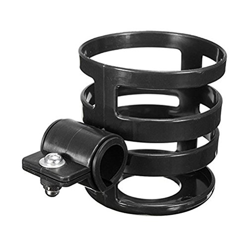 Preisvergleich Produktbild VORCOOL Kinderwagen Fahrradträger Fahrradträger Flaschenhalter Flaschenhalter Käfig für Fahrrad Kinderwagen (schwarz)