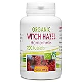 Organic Hamamelis (witch hazel) 400mg - 200 tablets
