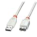 Produktbild LINDY USB 2.0 Verlängerung 0,5 m Kabel – Typ A Buchse auf Stecker, Grau