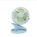 Produktbild JIA LIANG Clip On Fan, Mini Desk Fan Small Table Fan oder wiederaufladbare Batterie-betriebs-Ran, Perfekt Portable Fan für Baby Stroller Office Bed Desk Headboard Outdoor,Blue