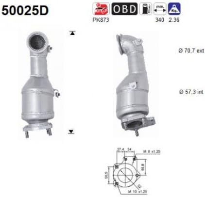 Retec 06.92.021 Catalytic Converter