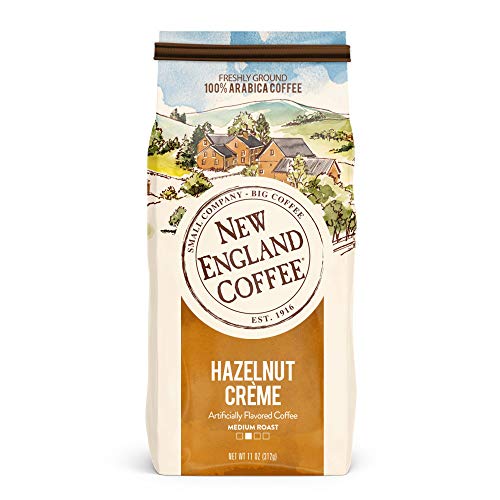New England Coffee Hazelnut Creme, 11 Ounce by New England Coffee