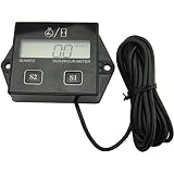 Yeeco Digital LCD Hora Metro Calibre Tacómetros Tach con Reajustable...