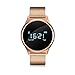 Produktbild Fancy Cherry® M7 Smart Watch Armband Bluetooth 4.0 Herzfrequenz Monitor Schrittzähler Bluetooth Armband Fitness Tracker für Android 4.3 IOS 8.0 Smart Handy, Herren, Rose Gold, Milanese