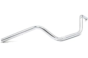Hokuotolite 22 mm Lenker mit hoher Taille, für Motorrad, Cruiser, Fahrrad, passend für Harley, Honda, Yamaha, Suzuki, Kawasaki, Triumph, Chrom
