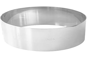 GOBEL - Anillo de Acero Inoxidable para Mousse Ø 16 cm - Anillo de Acero Inoxidable para Pastelería - Altura 4,5 cm - Desmoldeo Rápido y Fácil - Calidad Superior - Made in France