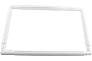 FAFEICY Aro de Bordado Cuadrado Universal Clip Marco Bastidor Cuadrado de Plástico Marco de Aro de Bordado de Bricolaje para Punto de Cruz de Bordado (43.1 * 27.9cm)