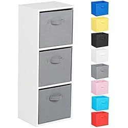 Hartleys Unité Cube Blanc a 3 Niveaux - Choix de Boites de Rangement
