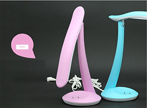 Preisvergleich Produktbild HAILONGWANG LED Schreibtischlampe, Klappbare Schreibtischlampen, Augenpflege, Kommode, Wohnzimmer, Babyzimmer, College Dorm, Couchtisch, Bücherregal, Dimmbare LED Schreibtischlampe , pink