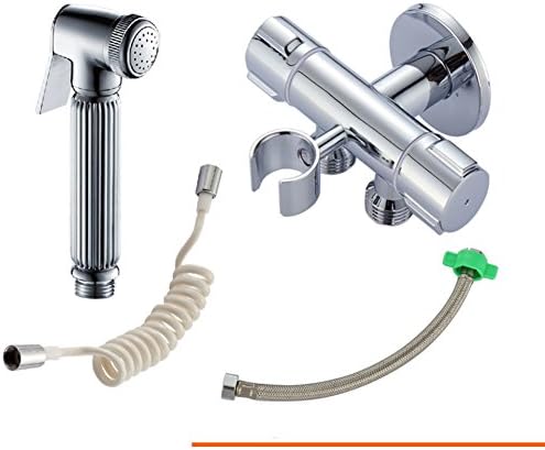 A two out of three-wayone in and two out of three-way brass angle valve Washing machine faucet cold douche Toilet pressurized spray gun Kit-E