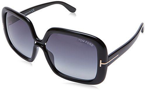 Preisvergleich Produktbild Tom Ford Sonnenbrille Ft389 01B (57 mm) schwarz / grau / blau