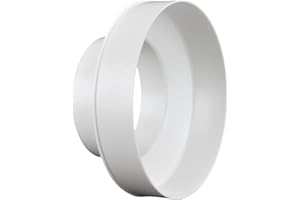 Fantronix Round Ducting Reducer 150mm to 100mm - 6 to 4 inch Duct Pipe Reduction Coupler for Extractor Fans, Cooker Hood Tumble Dryer Ventilation