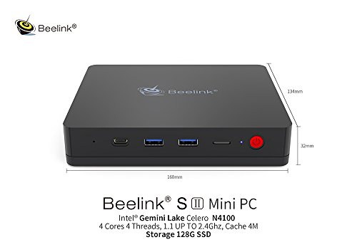 Beelink SII Mini PC Intel HD Graphics 600 with DDR4 4GB 128GB SSD Intel Gemini Lake Celeron N4100 Quad Core Dual HDMI2 0 4K Output Mini Office Multimedia PC Wifi SATA 3 0 Type-C 1000Mbps LAN 2 4 5 8GHz reviews Beelink SII Mini PC Intel HD Graphics 600 with DDR4 4GB 128GB SSD Intel Gemini Lake Celeron N4100 Quad Core Dual HDMI2 0 4K Output Mini Office Multimedia PC Wifi SATA 3 0 Type-C 1000Mbps LAN 2 4 5 8GHz