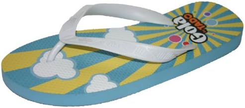 Gola Tado Design Women's Girls Flip Flops Sandal Pool Shoes Size 4-8 (7 UK EU 40, Sky Blue/Yellow/White)