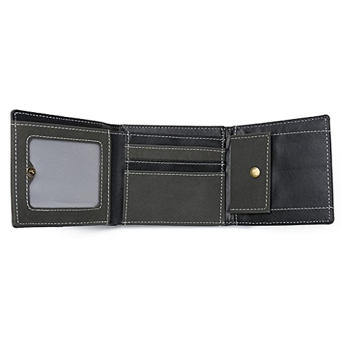 Gazechimp Bolso Monedero Largo de Cuero de Hombres de Tarjeta de Cr  dito de Nota con Cremalleras Lienzo 3 Colores - Gris