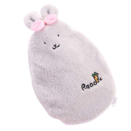 Preisvergleich Produktbild Wärmflasche, Hase, Plüsch, Spielzeug Warme Handtaschen, multifunktional, niedliche Cartoon-Tier-Pärchen, Handwärmer für Babys, Kinder, Erwachsene, Winter, Handtasche, abnehmbar und waschbar