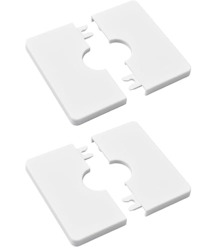 4 Pezzi Flangia Divisia Per Parete In ABS - Copertura Tubi 28mm, Nero, Per Idraulica E Decorazione