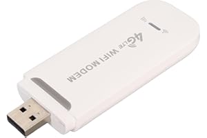 ‎EJOYOUS 4G LTE Router, Tragbares WLAN mit SIM Karten Steckplatz Mobiler WLAN Router USB surfstick, bis zu 150Mbit/s Download/ 50Mbit/s Upload Verbindung mit bis zu 10 Geräten (Weiß)