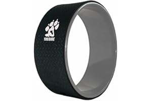 YOGIBARE Yogi Bare Yoga Wheel for Back Pain Relief - Back Stretching Device & Massager - Eco Friendly Yoga Exercise Equipment & Pilates Accessories - 33cm x 13cm