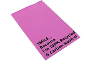 PACKNSELL Pink Mailing Bags, (10 Pack), 17 X 22 Inch Polythene Postage Plastic Postal Mail Seal Special. Self Seal Postal Bags Large Size Mail Sacks for Packing Packaging Postage Envelopes Mailers
