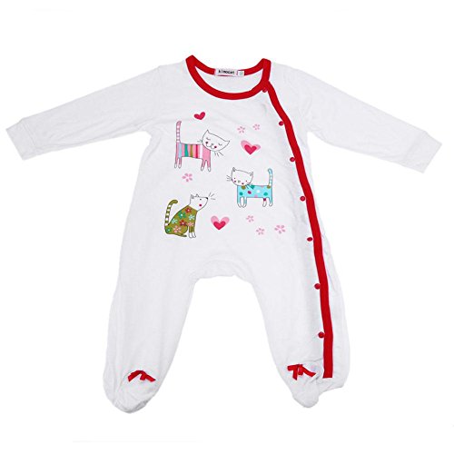 Preisvergleich Produktbild Baby Infant Kleinkind Cartoon Print Lange Ärmel Strampelanzug Body (95)
