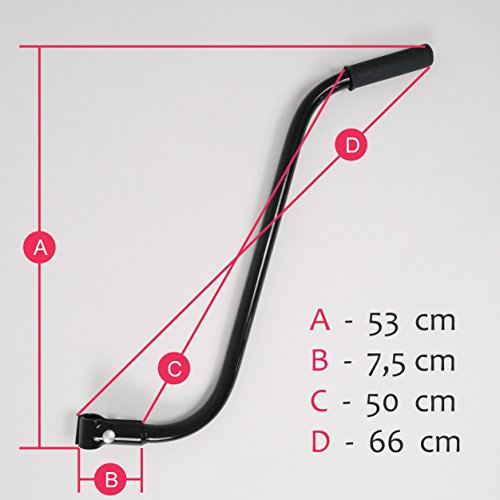 UNIVERSELLE Schubstange für Kinderfahrrad silber - 2