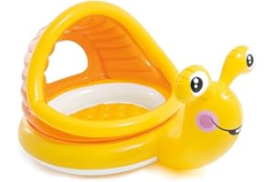 Intex Lazy Snail Shade Baby Pool 57124NP, Lemon Tree, 145 x 102 x 74 cm