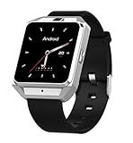 ELEGENCE-Z Smart Watch, Bluetooth 4.0 Wasserdichte IP68 Fitness Tracker Uhr mit Pulsmesser Schrittzähler Schlaf Monitor Stoppuhr SMS Anrufbenachrichtigung Musik für Android Schwarz
