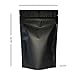 Produktbild Die habituel Stand Up Tasche schwarz matt 100 gms wiederverschließbaren mit Zip Lock 120 x 200 mm – 5 PCS
