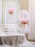 【 Diseño único 】 Nuestros Globos Son Transparentes Como El Cristal Que Están Llenos De Puntos De Confeti/Pétalos De/Plumas.con Luces Led, Son Estrellas Brillantes En Las Luces.