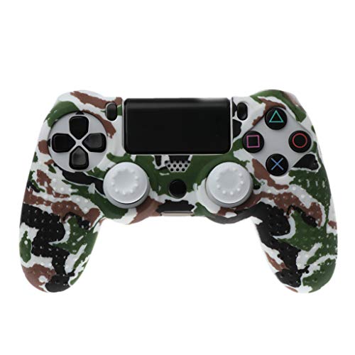 Preisvergleich Produktbild Baodanjiayou Schutzhülle für Playstation PS4 Controller, Silikon, Rutschfest, Tarnmuster