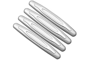 JUVEL Porte de Voiture Pare-chocs de Protection - Haute Qualité Adhésif Puissant Anti-frottement Anti-Collision Compatibilité Universelle pour Tous Les Véhicules Protection de porte de voiture (Gris argent)