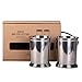 Produktbild Ronin Bar Collection Cocktail Set Julep Cups, Geschenkbox, 2 hochwertige Edelstahl Becher poliert, Trinkbecher top verarbeitet