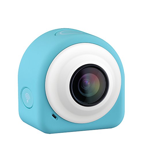 examen VicTsing Mini Caméra Action Lifestyle Appareil Photo/Caméscope/Dash Cam/Enregistreur de Conduite avec 8 Méga Pixels COMS Capteur d'image, 145 Degré Grand Angle, 2.4G Télécommande + Module WiFi + APP Gratuit + Plaques Collante et Magnétique pour Amateurs de Selfie, Shutterbugs (Bleu)