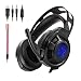 Produktbild JY Gaming-Kopfhörer, LOL Computer Esports Game Eating Chicken Kopfhörer tragen Atemschutzlichter RGB AntiNoise 3,5mm Stereo-Kopfhörer mit Omnidirektional-Mikrofon