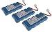 Produktbild 3 Stück Vinitech Akku als Ersatz für Somfy Roll-Lift D14, Somfy Roll-Lift K8, Somfy Roll-Lift K10, Somfy Roll-Lift K12 NiMh 6V 3000mAh
