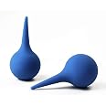 Lot De 2 Poires à Lavement D'oreille - Pour Bébés, Enfants Et Adultes - Nettoyage En Douceur Du Cérumen - Capacité 60 Ml - Bleu - 11