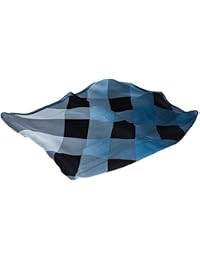 Burberry Women's Blue Lightweight Check Silk Scarf