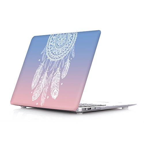 Batianda 15 Zoll MacBook Pro Retina Hülle,Dream Catcher Plastik Hartschale Schutzhülle Case für MacBook Pro 15 Retina (A1398) und Tastatur Abdeckung,Gradient Rosa - 2