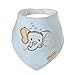Discoball 6 PCS Lovely Infant Baby and Toddler Bandana Drool Bibs 100% Absorbent Cotton Front Saliva Towel Dribble Bibs(Unisex design)