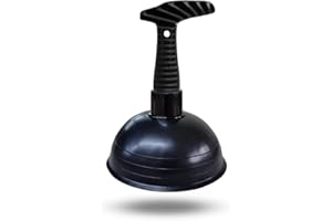 LAXIS Mini Plunger for Bathroom Sink, & Drain - Sink Plunger, Unblocker Cleaner Pump for Home, Toilet, Kitchen, Bathtub, Shower and Drains. (All Black Plunger)